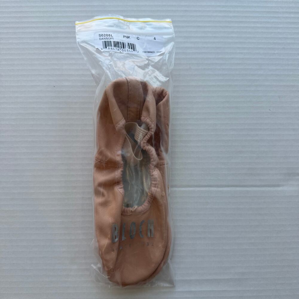 Bloch Women's Dansoft Full Sole Pink Leather Ballet Slippers Size 4C